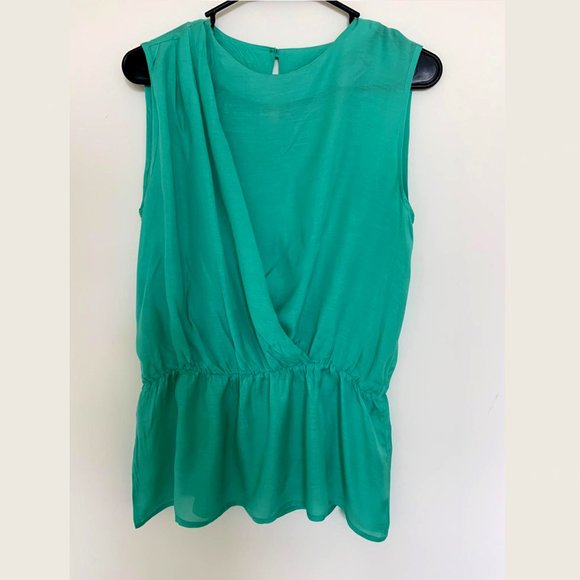 next Tops - Next Green Chic Satin Shirt 12